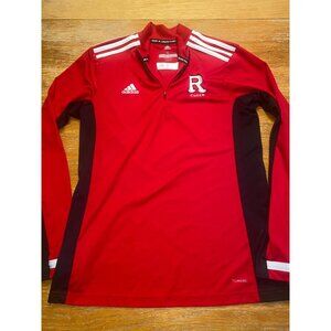 Adidas Red Rutgers Cheer Climalite Long Sleeve Pullover